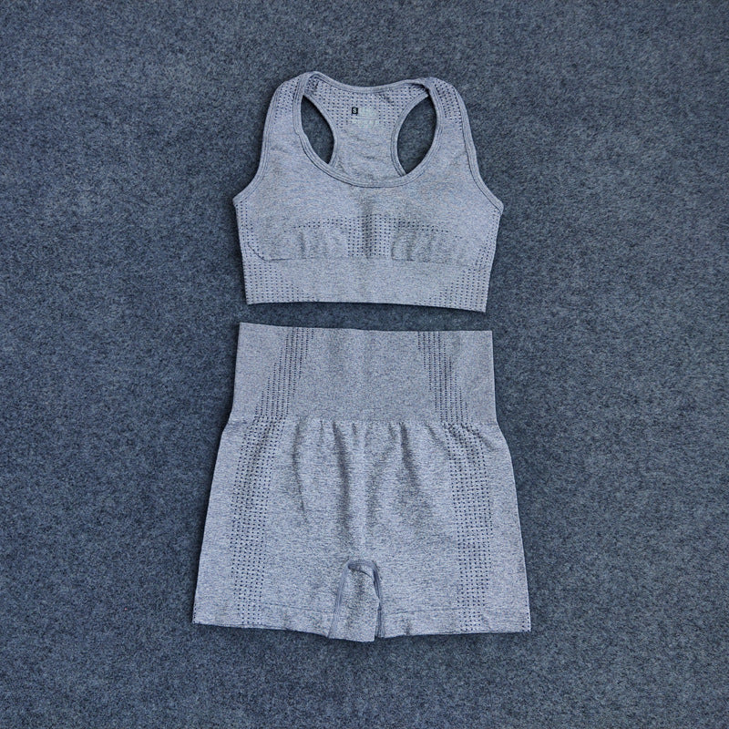 Fitness Tight-fitting Seamless Three-piece Suit