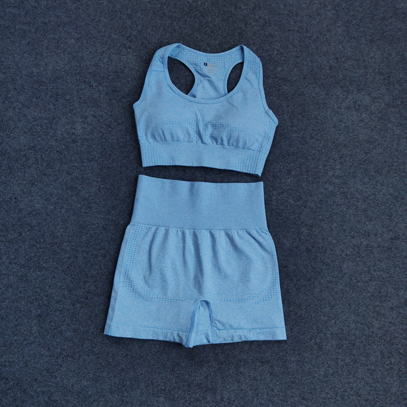 Fitness Tight-fitting Seamless Three-piece Suit
