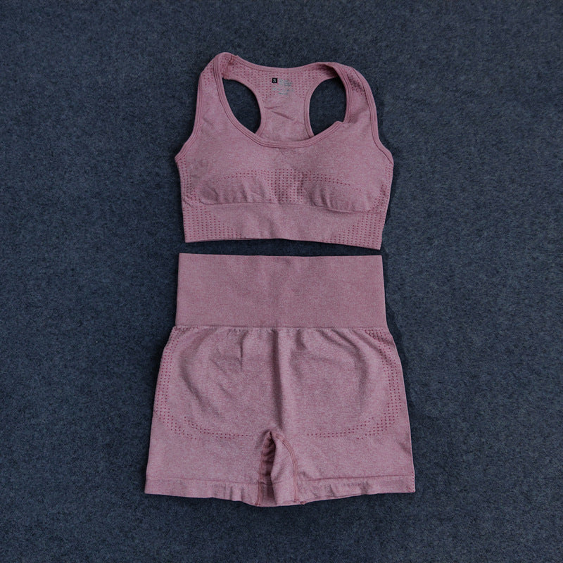 Fitness Tight-fitting Seamless Three-piece Suit